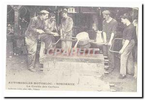 COPYRIGHT Cars Motobloc Old Postcard The casting housings Bordeaux