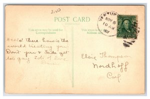 Steam Ships at Wharf Ventura California CA 1907 DB Postcard V10