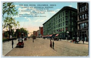 1916 Neil House Historical Hostelry Theatrical European Columbus Ohio Postcard