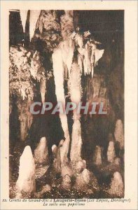 Postcard Old Cave large rock at low Laugerie (eyzies Dordogne) Room Butterfly