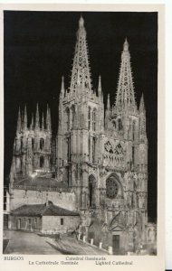 Spain Postcard - Burgos - La Cathedrale Iluminee - TZ11349