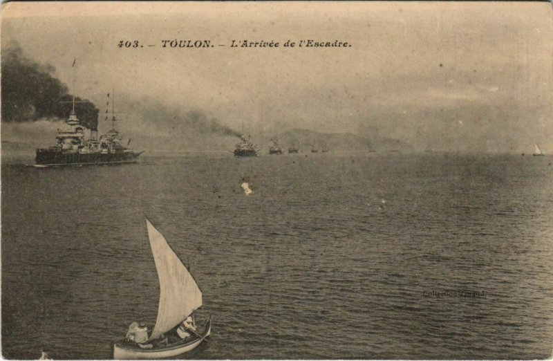 CPA Toulon Arrivee de l'Escadre FRANCE (1095611)