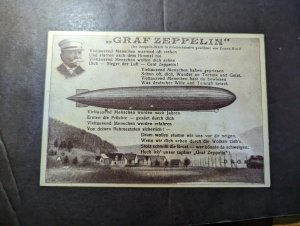 Mint Germany LZ 127 Graf Zeppelin Postcard German Aviation Airship