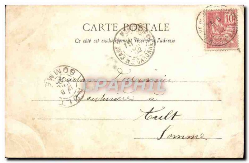 Old Postcard Haute Garonne Monterjeau The Belfry