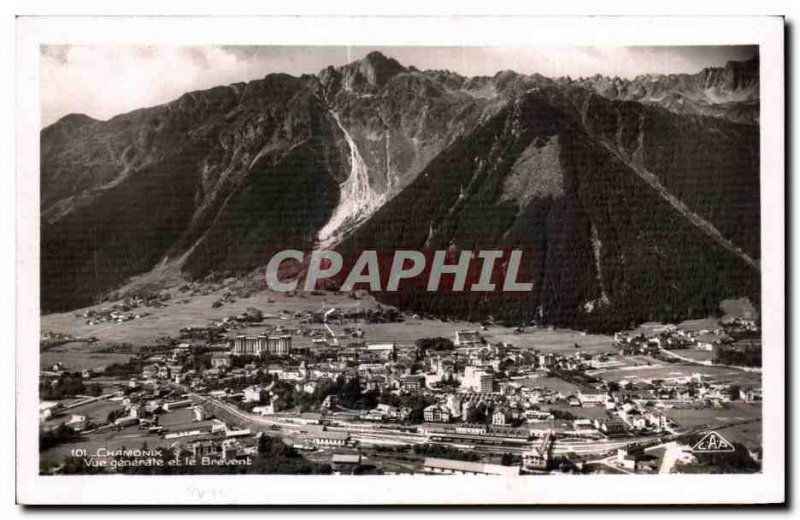 Old Postcard Chamonix Brevent View anD