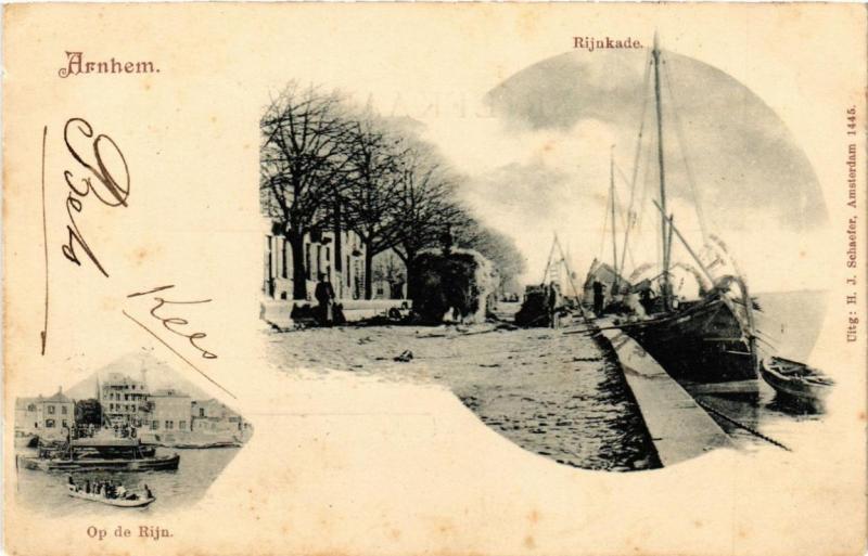 CPA AK ARNHEM Rijnkade Op de Rijn NETHERLANDS (604652)