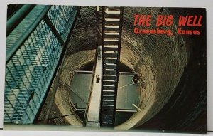 Greenburg Kansas THE BIG WELL Largest Well in the World Built 1887 Postcard H5