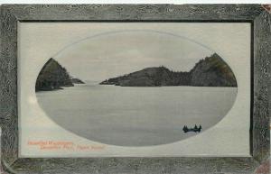 Beautiful Washington Deception Pass Puget Sound 1912 RPPC PNC 1669