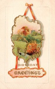 Birthday With Landscape Scene