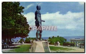 Postcard Ancient Statue Of Massasoit By Cyrus Dallin Plymouth Massachusetts