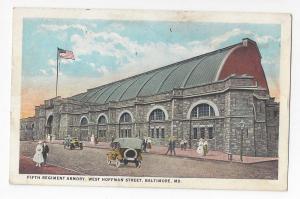 Baltimore MD Armory Fifth Regiment 1926 Postcard