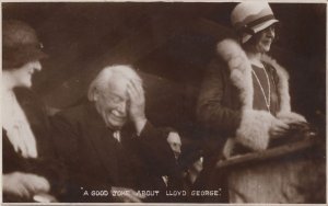 A Good Joke About Lloyd George Megan Politics Old RPC Postcard