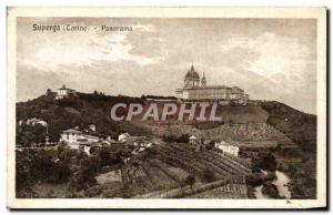 Old Postcard Italy italia Isola Superga Panorama