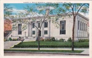 Indiana Lafayette Albert A Wells Memorial Library 1950