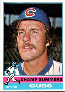 1976 Topps Baseball Card Champ Summers Chicago Cubs sk13357