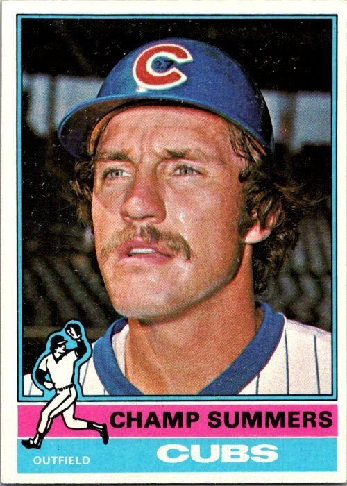 1976 Topps Baseball Card Champ Summers Chicago Cubs sk13357