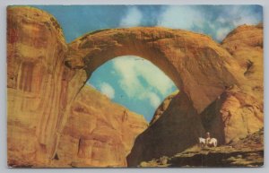 Utah Arizona Border~Rainbow Bridge Rock Formation~Vintage Postcard 