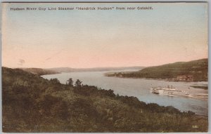 Hudson River Steamer Hendrick Hudson near Catskill NY Postcard H81
