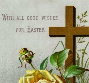 1880s-90s Victorian Easter Religious Cards Bible Quotes Lot Of 4 P205
