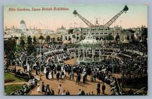 JAPAN BRITISH EXHIBITION ELITE GARDENS LONDON UK 1910 ANTIQUE POSTCARD