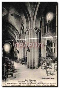 Old Postcard En Morvan Saulieu Basilique Saint Andoche