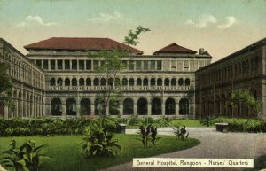 burma, RANGOON, General Hospital, Nurses' Quarters (1910s) D.A. Ahuja No. 310