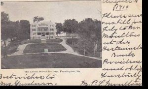 Maine Farmington Abbott School For Boys 1910