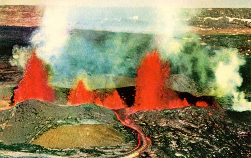 HI - Mauna Loa Volcano Eruption, 1950