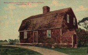 Vintage Postcard Betsy Williams Cottage & Williams Park Providence Rhode Island