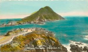 1940s Hand-Colored RPPC Postcard; Glorieta Germania, Mazatlan Mexico, Morales