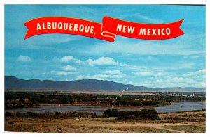 Postcard PANORAMIC SCENE Albuquerque New Mexico NM AS1461
