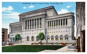 Postcard WI Milwuakee  County Court House