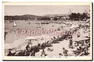 Old Postcard Juan Les Pins L'Heure Du Bain