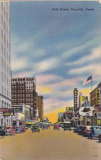 Texas Amarillo Polk Street 1944
