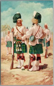 SCOTTISH 92nd HIGHLAND REGIMENT OF FOOT INDIA 1858 ANTIQUE POSTCARD