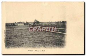 Old Postcard Saumur Horse Equestrian Fall in Breil