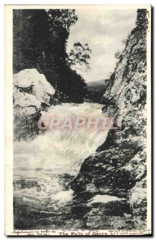 Old Postcard The falls of Garry