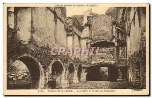 Old Postcard Chateau du Murols The Cloister and the Knights' Hall