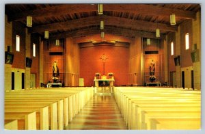 Interior View Immaculate Conception Church Auburn Indiana, Vintage 1961 Postcard