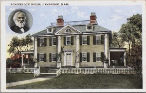 Longfellow House Cambridge Massachusetts Vintage Postcard C099