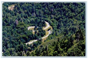 1957 Loop Transmountain Highway Great Smoky Mountain National Tennessee Postcard