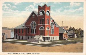 Presbyterian Church in Lamar Colorado L2596 Antique Postcard