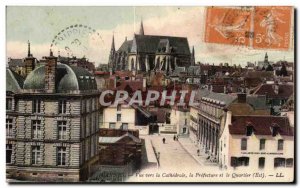 Old Postcard Vannes View to the Cathedral and the Quartier La Prefecture