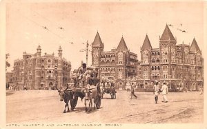 Hotel Majestic and Waterloo Mansions India Postcard