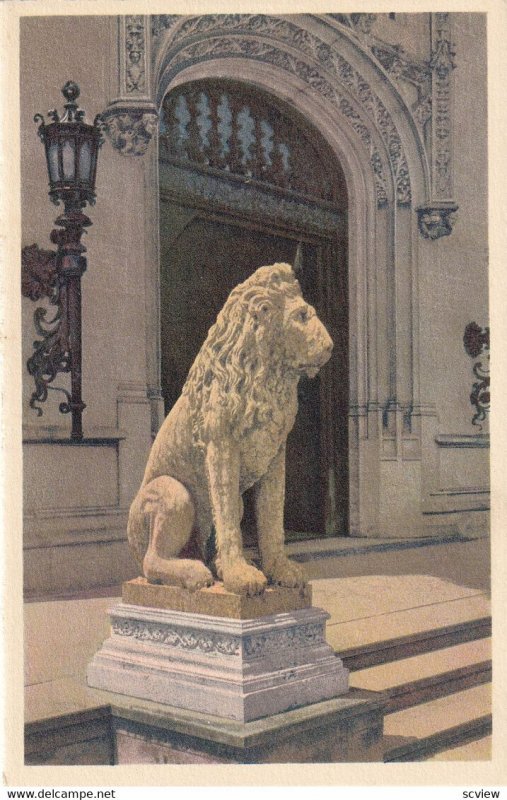 BALTIMORE, North Carolina, 1900-1910's; One Of The Lions, Biltmore House And ...
