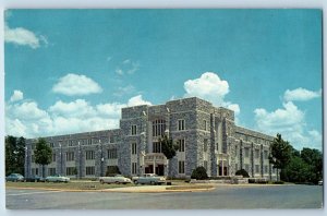 Blacksburg Virginia Postcard Carol M Newman Library Building Exterior View 1969