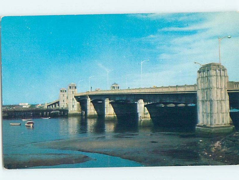 Unused Pre-1980 BRIDGE SCENE Lynn Massachusetts MA H7976@
