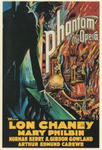 The Phantom Of The Opera Lon Chaney 1925 Poster Postcard