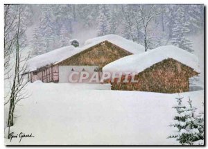 Modern Postcard Beneath the snow Chalet Rene Gerard