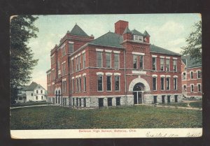 BELLEVUE OHIO BELLEVUE PUBLIC SCHOOL VINTAGE POSTCARD 1907